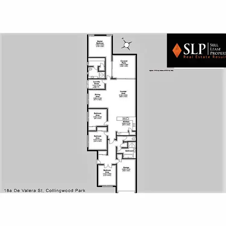 Floorplan of Homely semi-detached listing, 18A De Valera Street, Collingwood Park QLD 4301