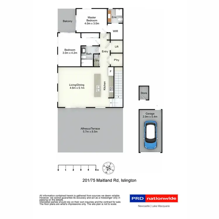 Floorplan of Homely apartment listing, 201/75 Maitland Road, Islington NSW 2296