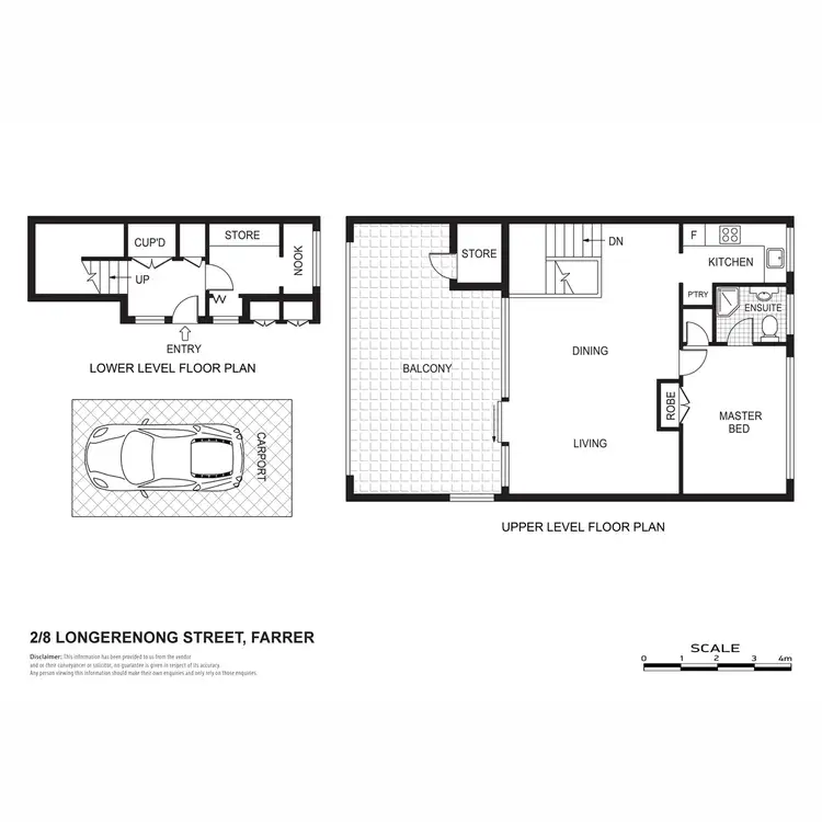 Floorplan of Homely apartment listing, 2/8 Longerenong Street, Farrer ACT 2607