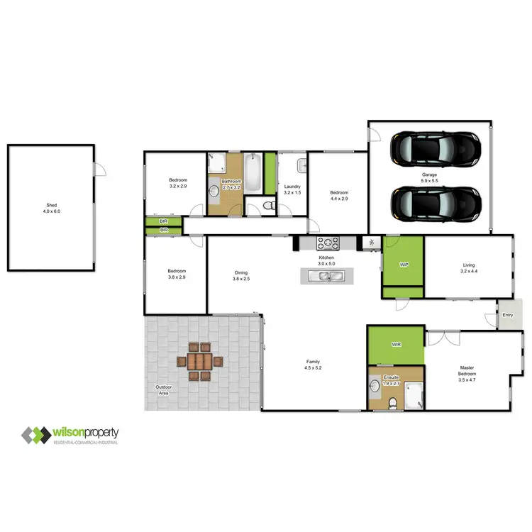 Floorplan of Homely house listing, 8 Columbia Crescent, Traralgon VIC 3844
