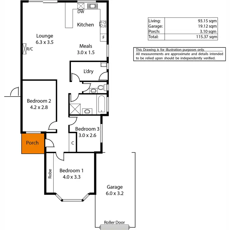 Floorplan of Homely house listing, 183 George Street, Paradise SA 5075