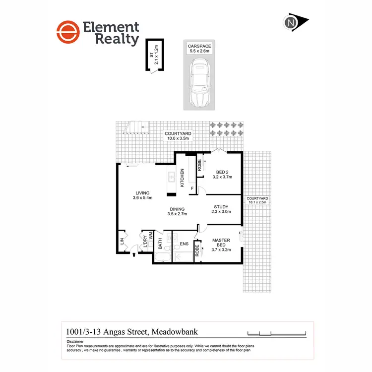 Floorplan of Homely apartment listing, 1001/3-13 Angas Street, Meadowbank NSW 2114