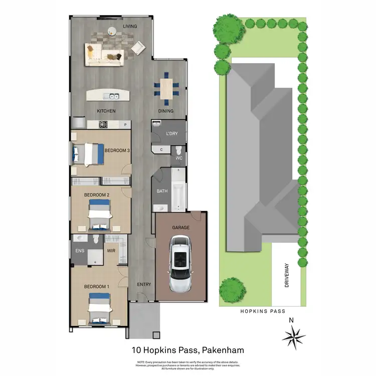 Floorplan of Homely house listing, 10 Hopkins Pass, Pakenham VIC 3810