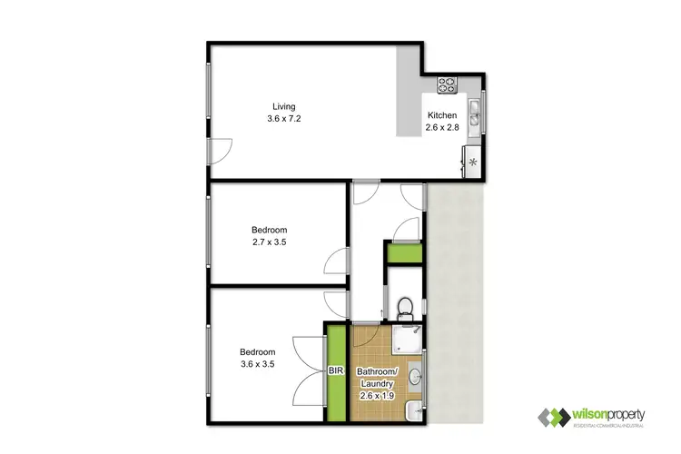 Floorplan of Homely unit listing, 2/31 Davidson Street, Traralgon VIC 3844