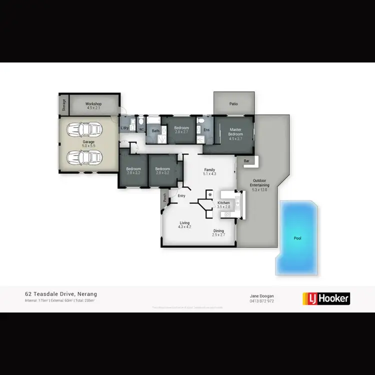 Floorplan of Homely house listing, 62 Teasdale Drive, Nerang QLD 4211