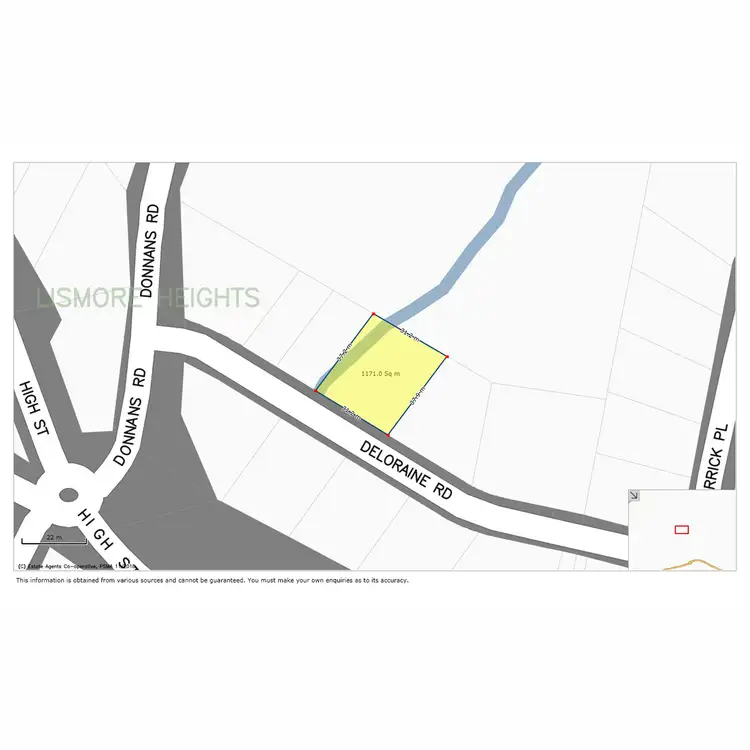 Floorplan of Homely land listing, 34 Deloraine Road, Lismore Heights NSW 2480