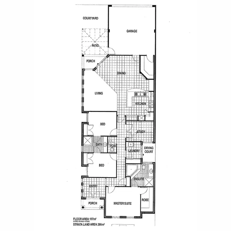 Floorplan of Homely unit listing, 3/744 Canning Highway, Applecross WA 6153