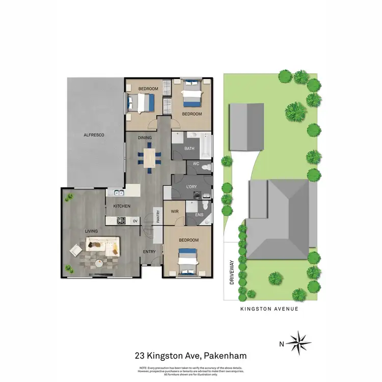 Floorplan of Homely house listing, 23 Kingston Avenue, Pakenham VIC 3810
