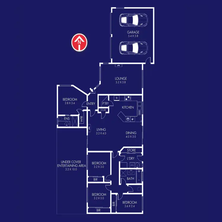 Floorplan of Homely house listing, 14 Jenolan Avenue, Grovedale VIC 3216