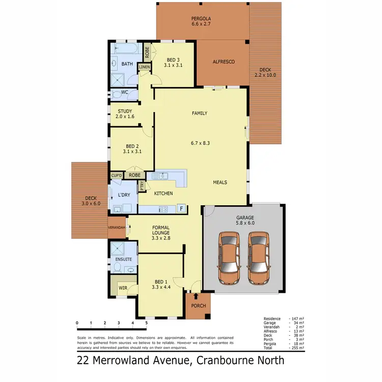 Floorplan of Homely house listing, 22 Merrowland Avenue, Cranbourne North VIC 3977