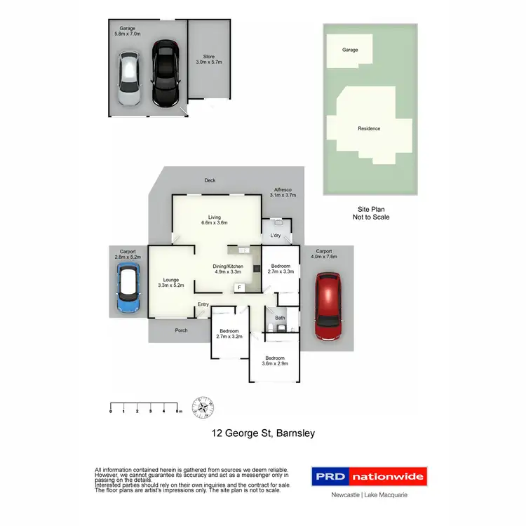 Floorplan of Homely house listing, 12 George Street, Barnsley NSW 2278