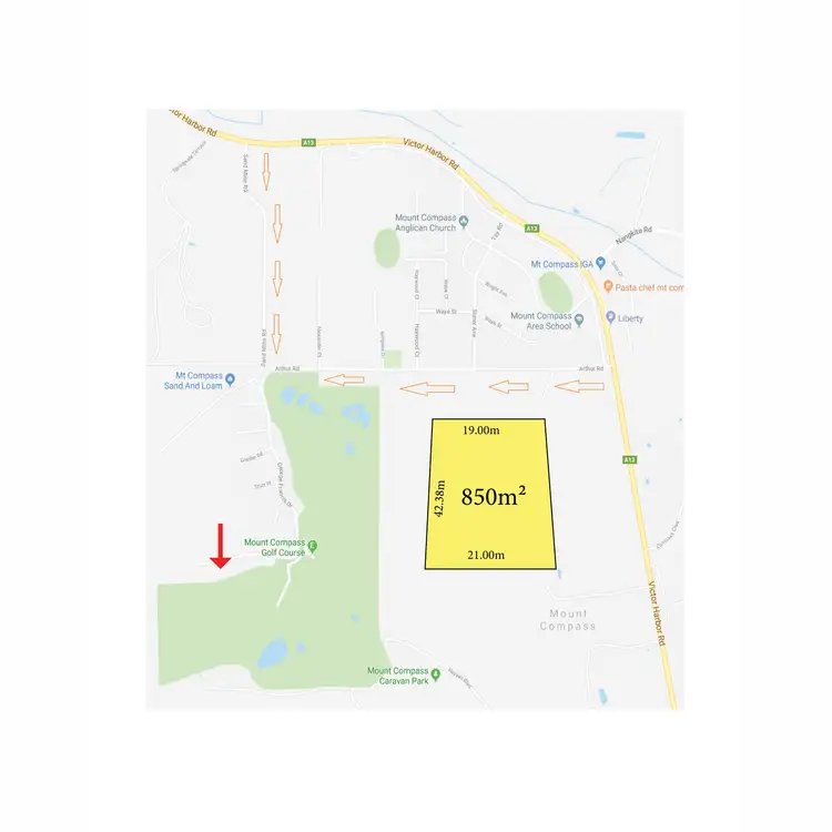 Floorplan of Homely land listing, LOT 128, 87 George Francis Drive, Mount Compass SA 5210