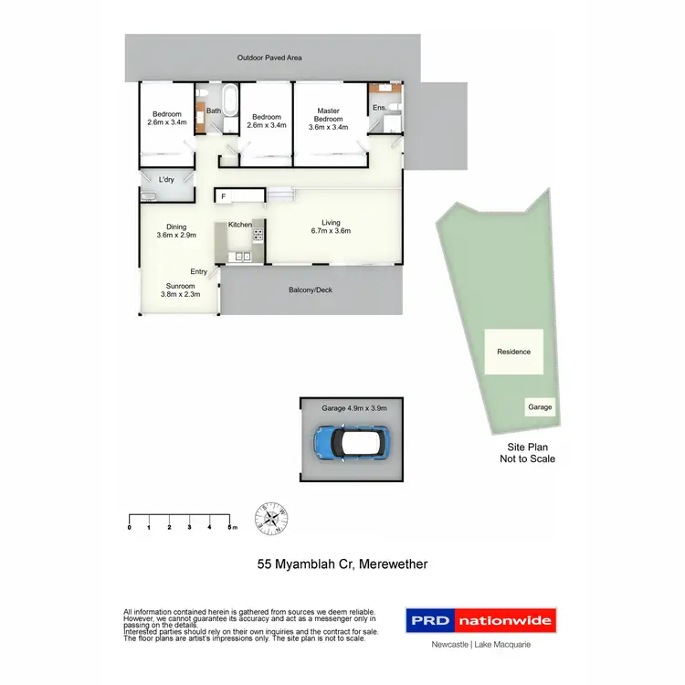 Floorplan of Homely house listing, 55 Myamblah Crescent, Merewether NSW 2291