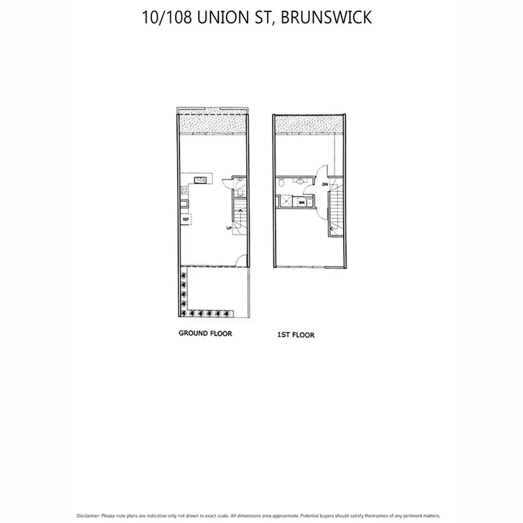 Floorplan of Homely apartment listing, 10/108 Union Street, Brunswick VIC 3056