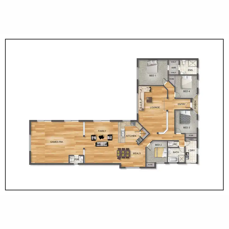 Floorplan of Homely house listing, 13 Haifa Place, Veresdale Scrub QLD 4285