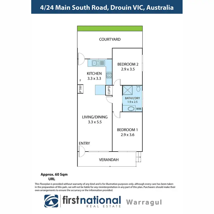 Floorplan of Homely unit listing, 4/24 Main South Road, Drouin VIC 3818