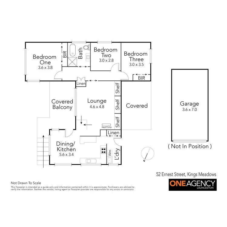 Floorplan of Homely house listing, 52 Ernest Street, Kings Meadows TAS 7249