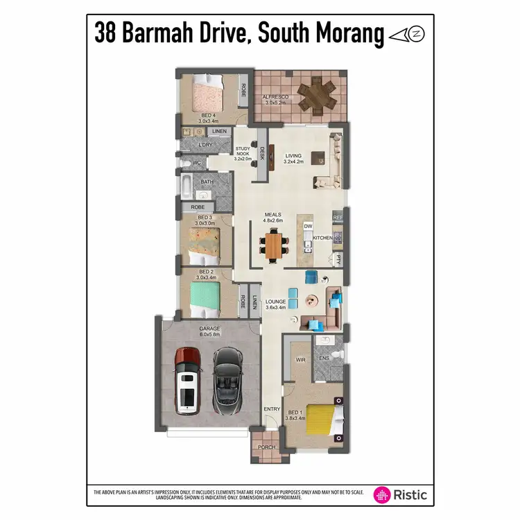 Floorplan of Homely house listing, 38 Barmah Drive, South Morang VIC 3752