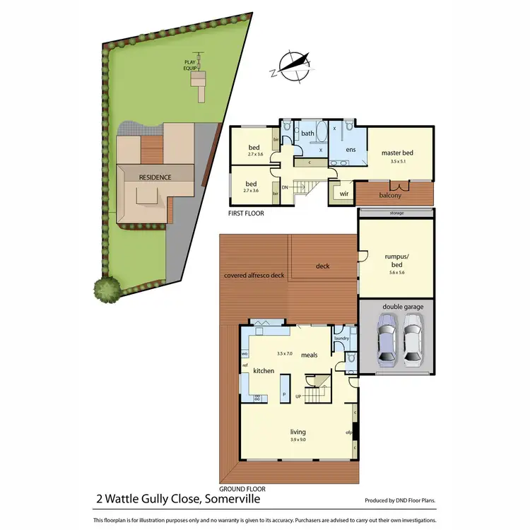 Floorplan of Homely house listing, 2 Wattle Gully Close, Somerville VIC 3912