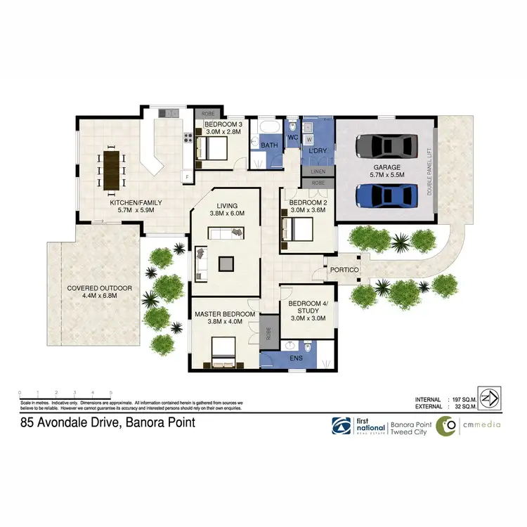 Floorplan of Homely house listing, 85 Avondale Drive, Banora Point NSW 2486