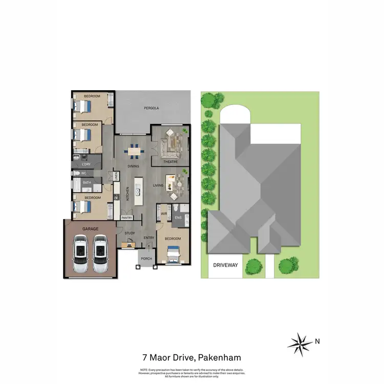 Floorplan of Homely house listing, 7 Maor Drive, Pakenham VIC 3810