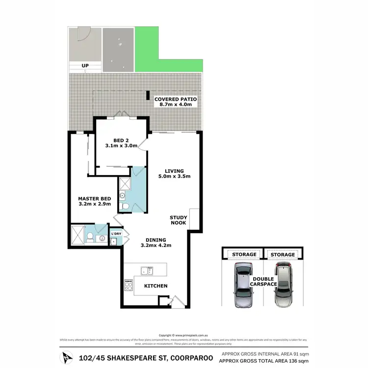 Floorplan of Homely apartment listing, 102/45 Shakespeare Street, Coorparoo QLD 4151