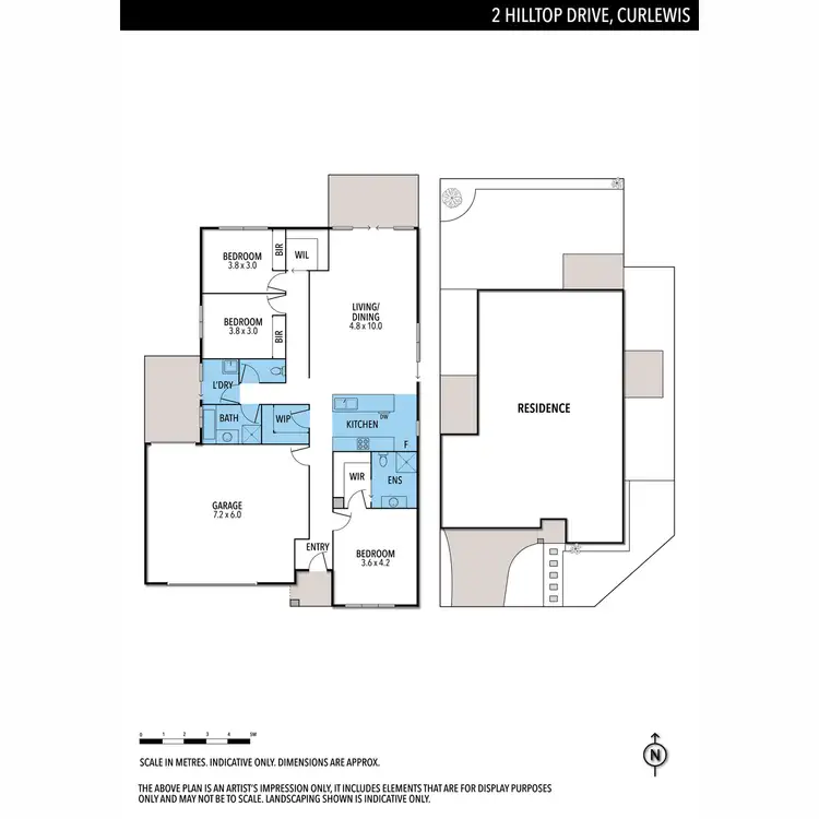 Floorplan of Homely house listing, 2 Hilltop Drive, Curlewis VIC 3222