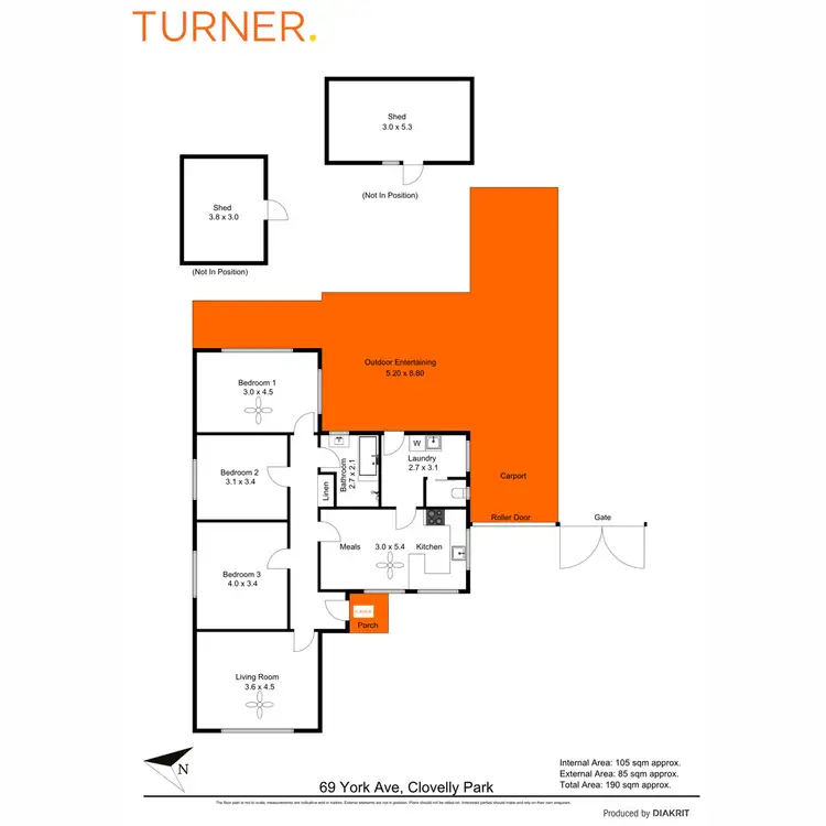 Floorplan of Homely house listing, 69 York Avenue, Clovelly Park SA 5042