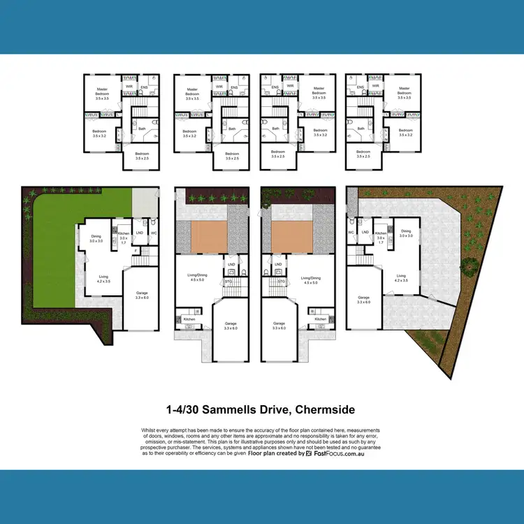 Floorplan of Homely block of units listing, 1-4/30 Sammells Drive, Chermside QLD 4032