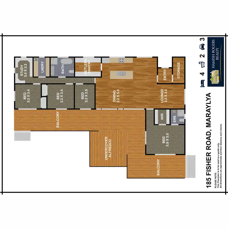 Floorplan of Homely rural property listing, 185 Fisher Road, Maraylya NSW 2765