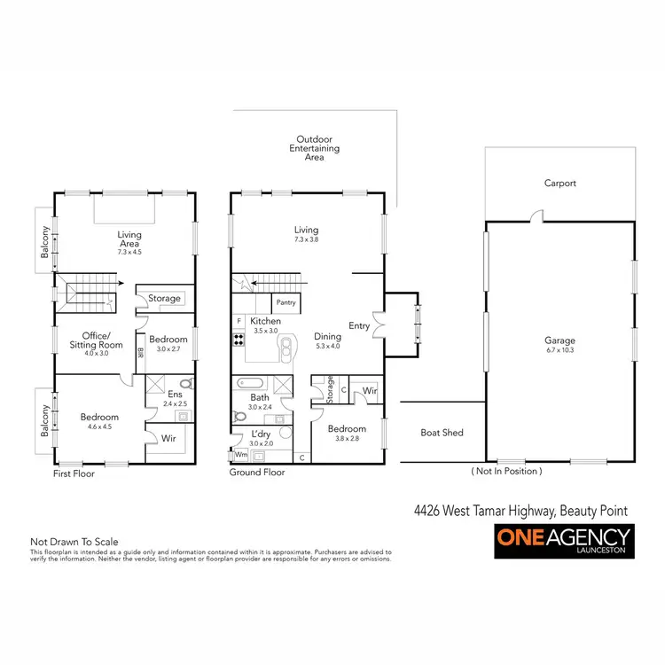 Floorplan of Homely house listing, 4426 West Tamar Highway, Beauty Point TAS 7270