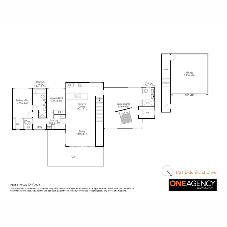Floorplan of Homely house listing, 1/21 Eldonhurst Drive, Newstead TAS 7250