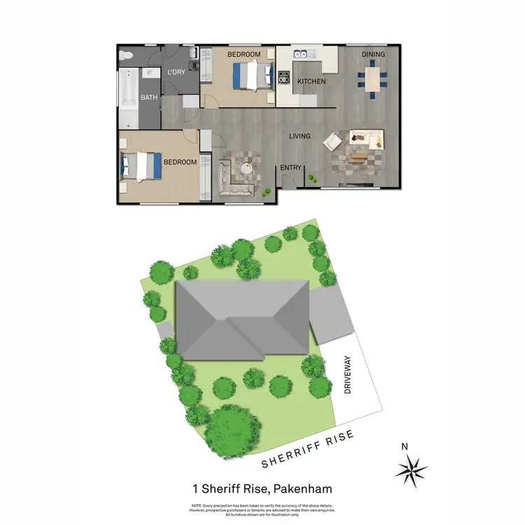 Floorplan of Homely house listing, 1 Sherriff Rise, Pakenham VIC 3810
