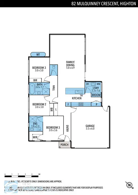 Floorplan of Homely house listing, 82 Mulquiney Crescent, Highton VIC 3216