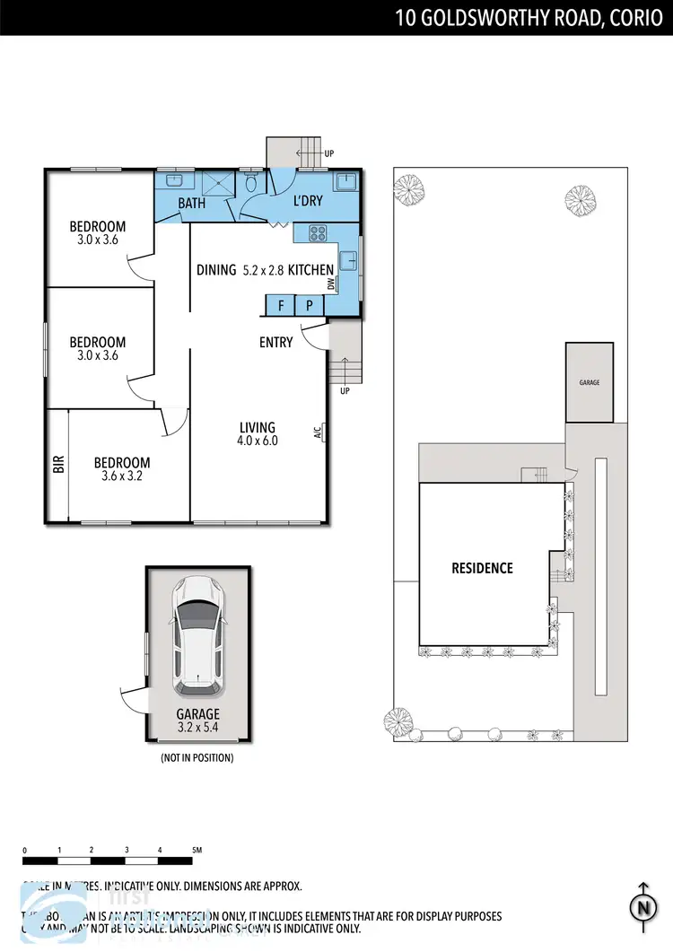 Floorplan of Homely house listing, 10 Goldsworthy Road, Corio VIC 3214