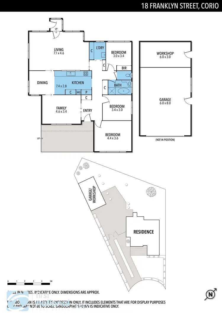 Floorplan of Homely house listing, 18 Franklyn Street, Corio VIC 3214