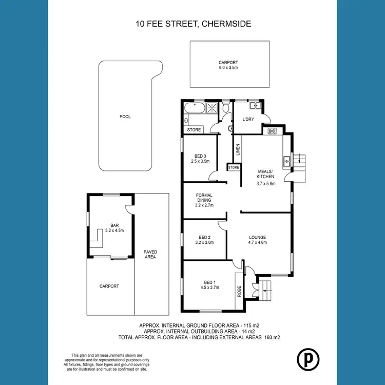 Floorplan of Homely house listing, 10 Fee Street, Chermside QLD 4032