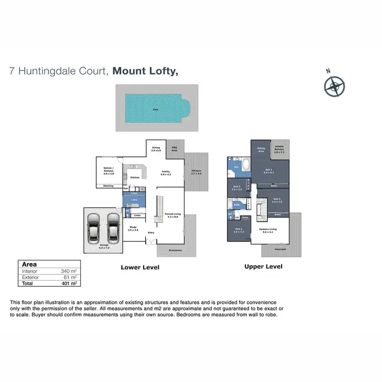 Floorplan of Homely house listing, 7 Huntingdale Court, Mount Lofty QLD 4350