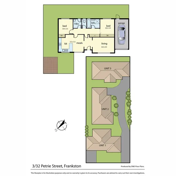 Floorplan of Homely unit listing, 3/32 Petrie Street, Frankston VIC 3199