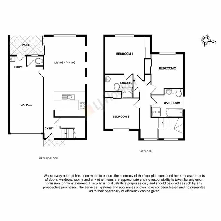 Floorplan of Homely townhouse listing, 16/2-10 Cascade Drive, Underwood QLD 4119