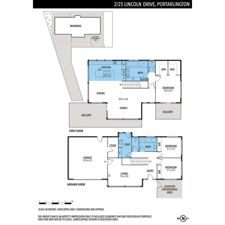 Floorplan of Homely house listing, 2/25 Lincoln Drive, Portarlington VIC 3223