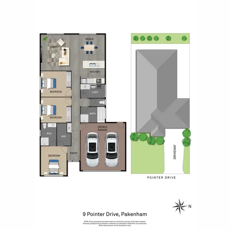 Floorplan of Homely house listing, 9 Pointer Drive, Pakenham VIC 3810