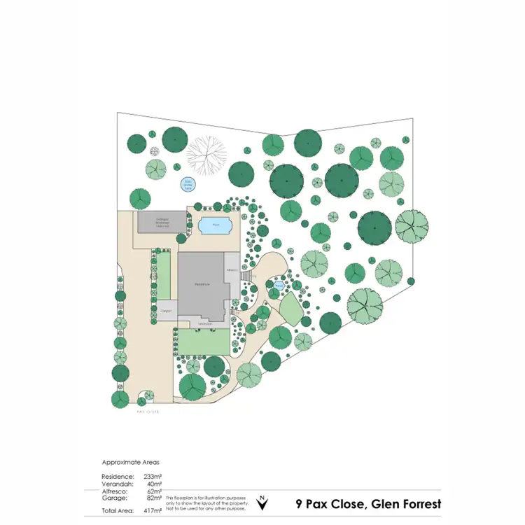 Floorplan of Homely house listing, 9 Pax Grove, Glen Forrest WA 6071
