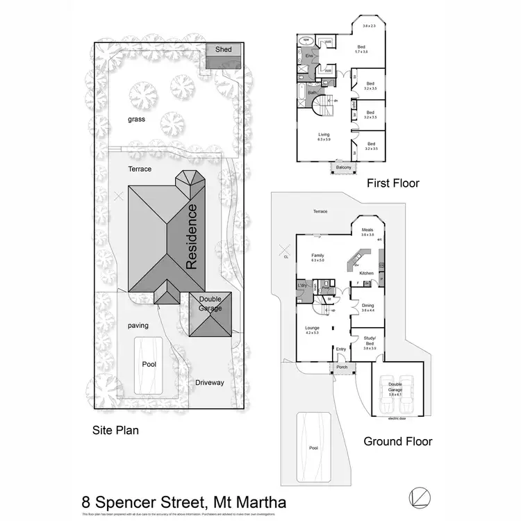 Floorplan of Homely house listing, 8 Spencer Street, Mount Martha VIC 3934