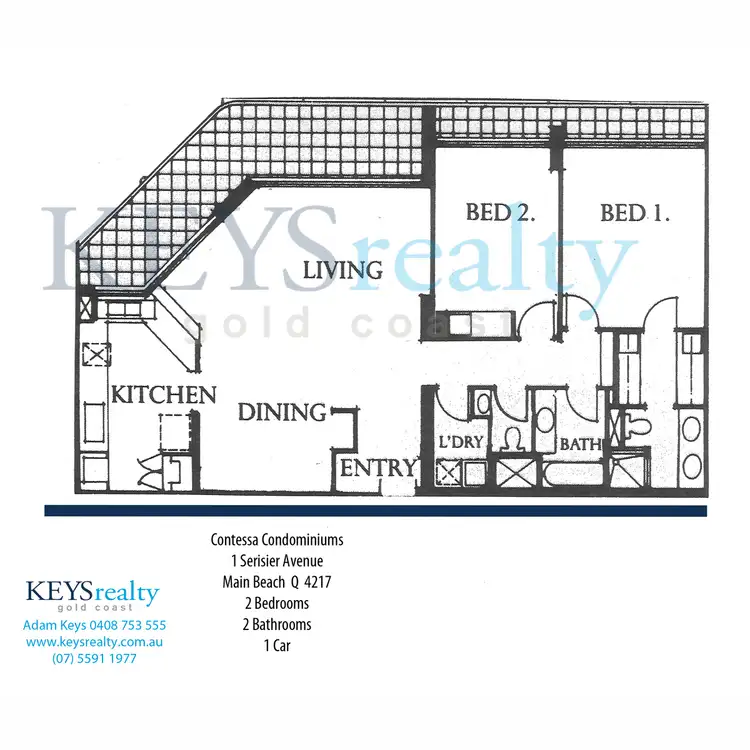 Floorplan of Homely apartment listing, 52/1 Serisier Avenue, Main Beach QLD 4217