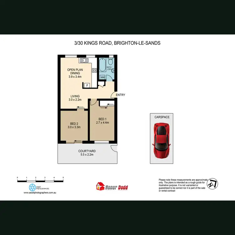 Floorplan of Homely apartment listing, 3/30 Kings Road, Brighton-le-sands NSW 2216
