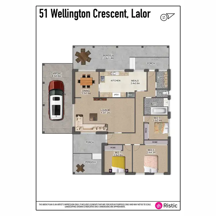 Floorplan of Homely house listing, 51 Wellington Crescent, Lalor VIC 3075