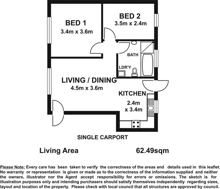 Floorplan of Homely house listing, 13/24 Ponton Street, Salisbury SA 5108