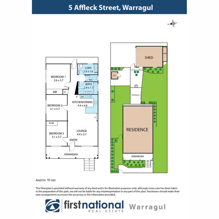 Floorplan of Homely house listing, 5 Affleck Street, Warragul VIC 3820