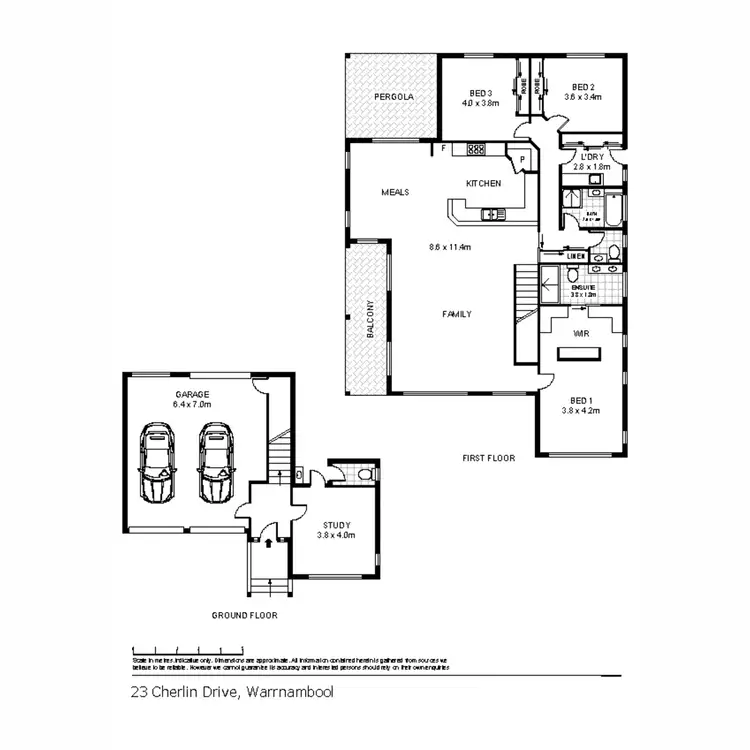 Floorplan of Homely house listing, 23 Cherlin Drive, Warrnambool VIC 3280
